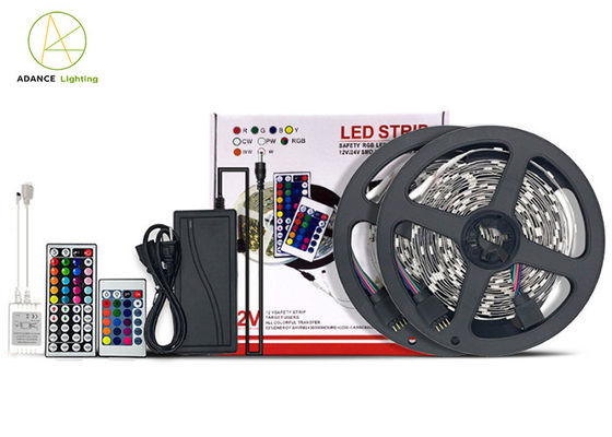 Gelişmiş Aydınlatma 12 Volt RGB Led Şerit Noel Işıkları 720LM / M İç Mekan Dış Mekan