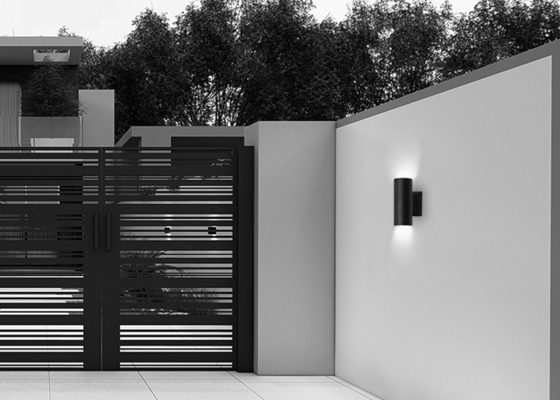 Çift Kafa Kabuk E27 Dış Duvar Lambası LED Su Geçirmez Modern Basit 6w