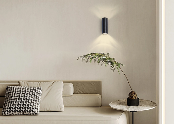 6W 12W Modern Basit Dış Duvar Lambası LED Su Geçirmez Çift Kafa Kabuk E27