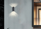 Dış duvar lambası LED su geçirmez çift kafa kabuk E27 modern basit bahçe lambası