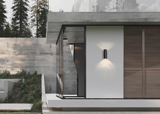 Çift Kafa Kabuk E27 Basit Modern Bahçe Lambası LED Su Geçirmez