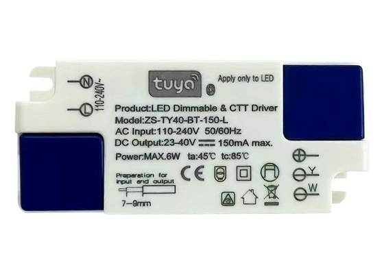 6W İki Renkli Kablosuz Akıllı LED Karartma Sürücü Downlight Graffiti Bluetooth